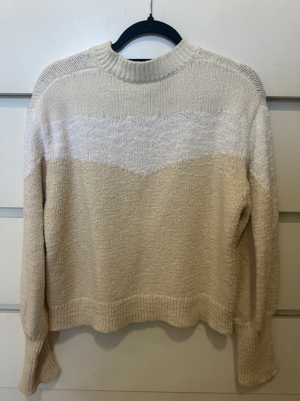 A.L.C. Cream Cotton Crewneck Sweater - Picture 4 of 5